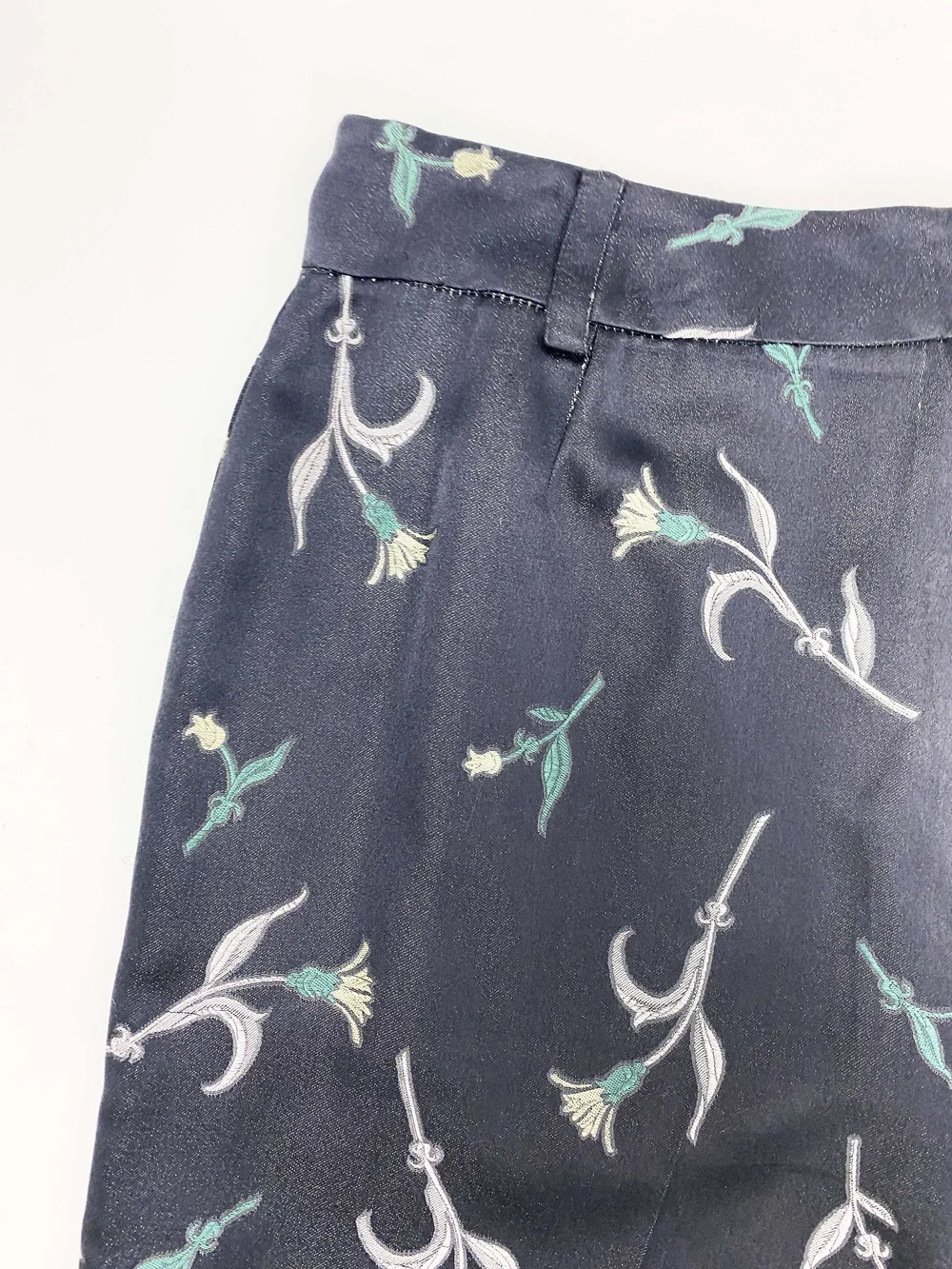 PRADA フラワープリントレーヨンパンツ Prada F/W 1997 flower pattern silk pants — JAMES VELORIA