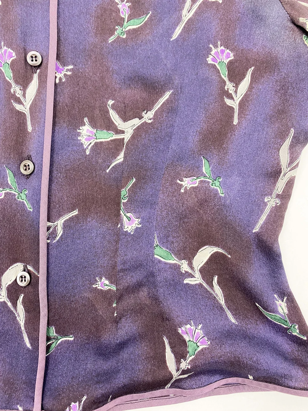Prada F/W 1997 flower pattern silk shirt — JAMES VELORIA