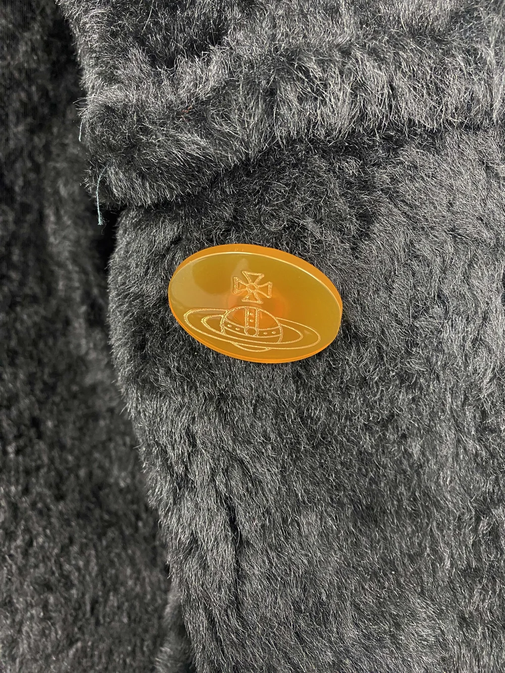 Vivienne Westwood F/W 1994 fur collar leather coat — JAMES VELORIA