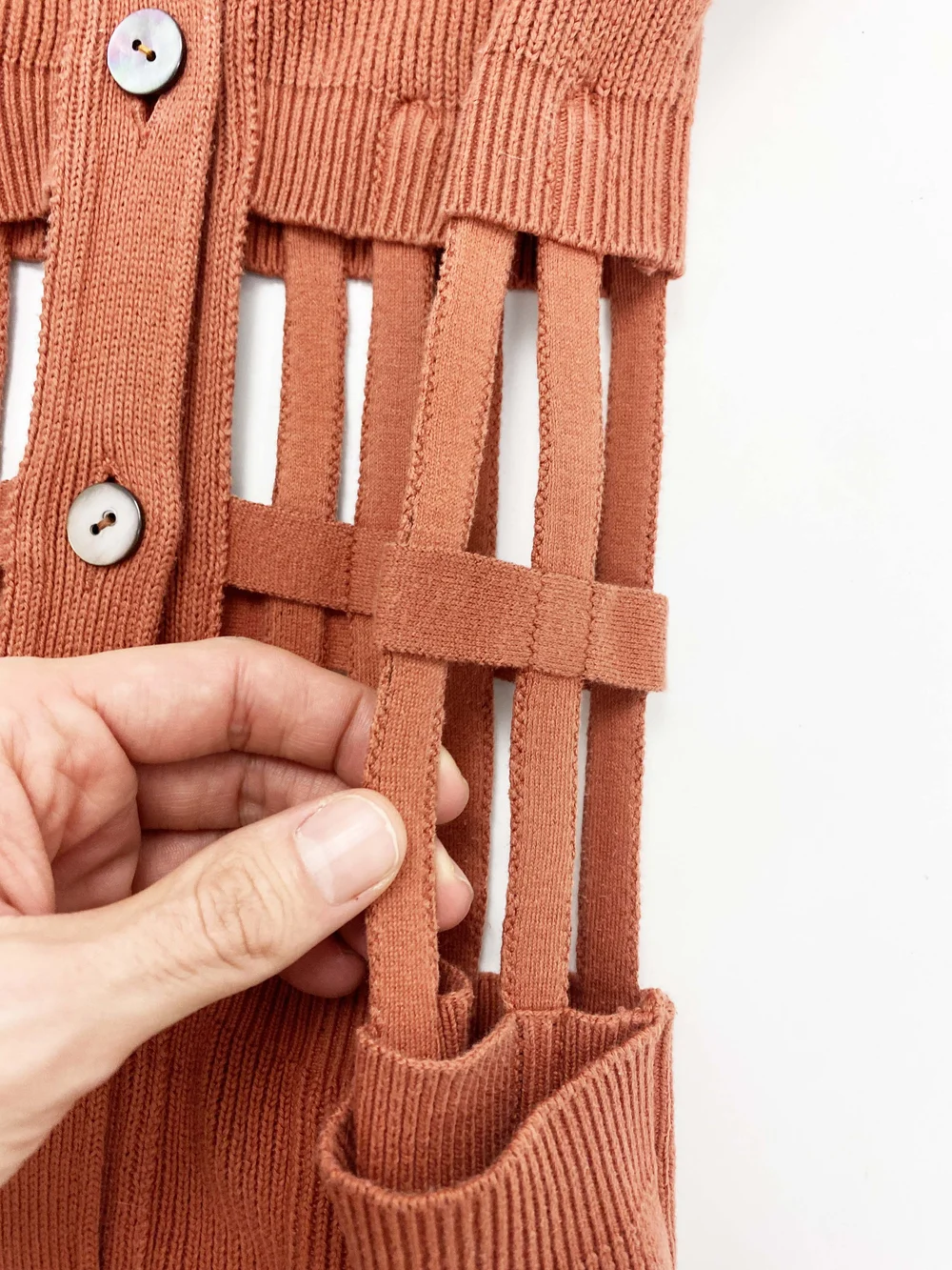 Jean Paul Gaultier S/S 1989 cage corset cardigan — JAMES VELORIA