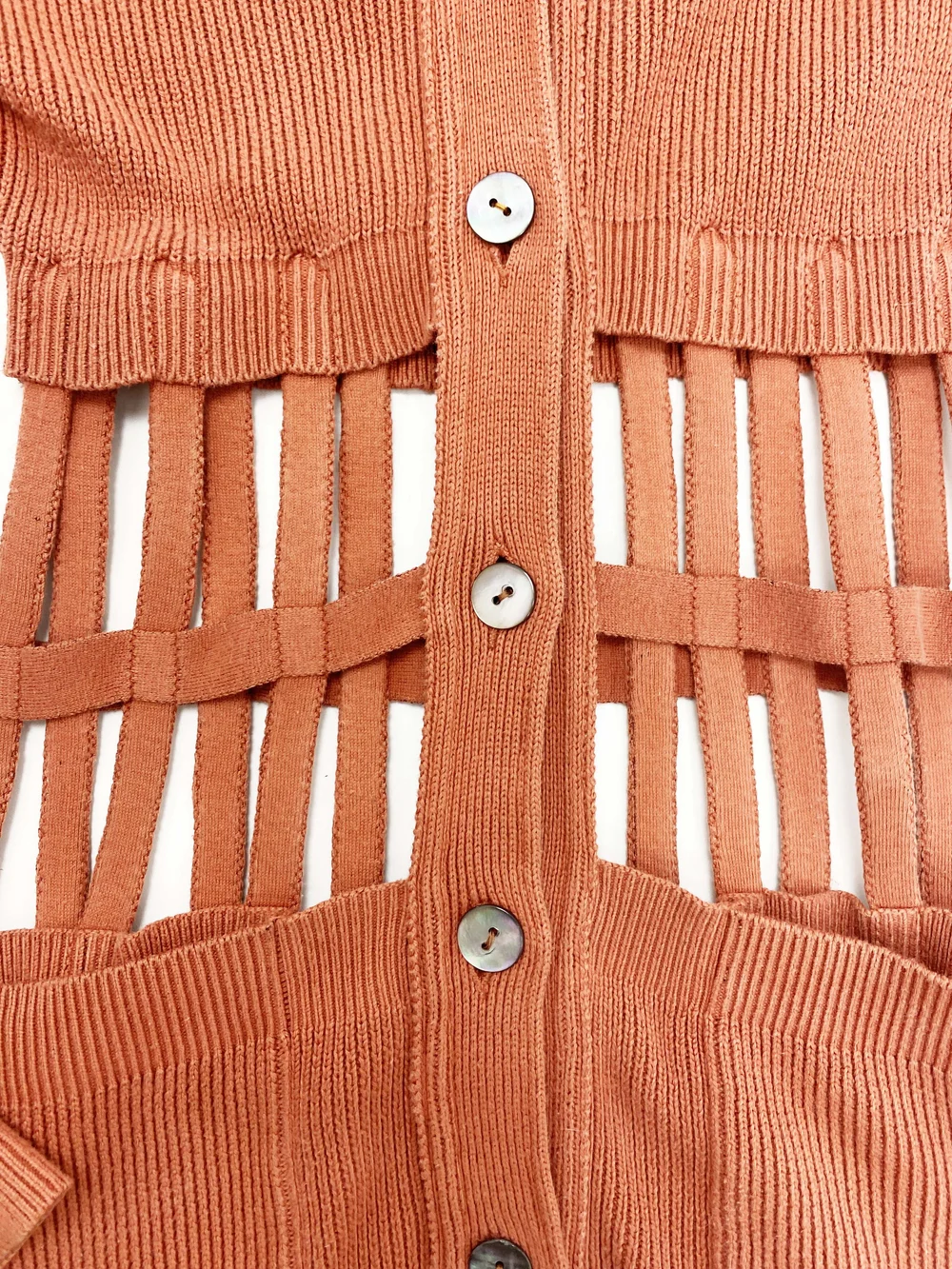 Jean Paul Gaultier S/S 1989 cage corset cardigan — JAMES VELORIA