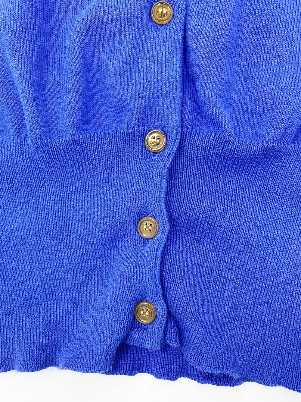 Vivienne Westwood S/S 2014 royal blue cardigan — JAMES VELORIA
