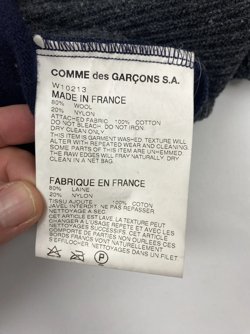 24AW COMME des GARÇONS patchwork sweater Comme des Garcons SHIRT patchwork sweater — JAMES VELORIA