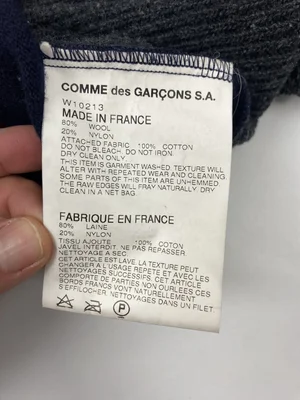Comme des Garcons SHIRT patchwork sweater — JAMES VELORIA