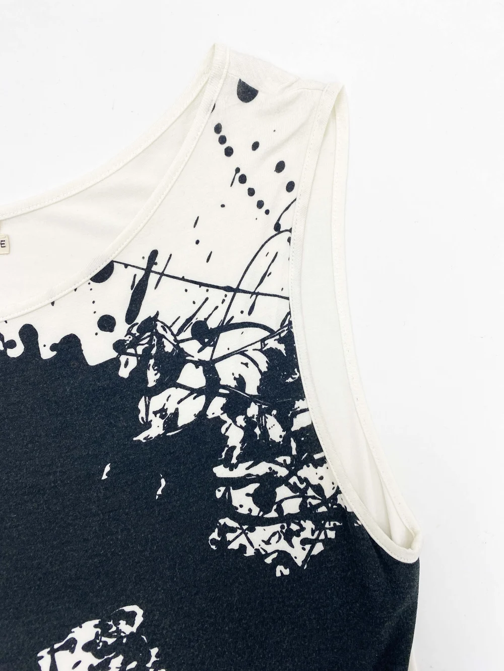 Hermes splatter print tank top — JAMES VELORIA
