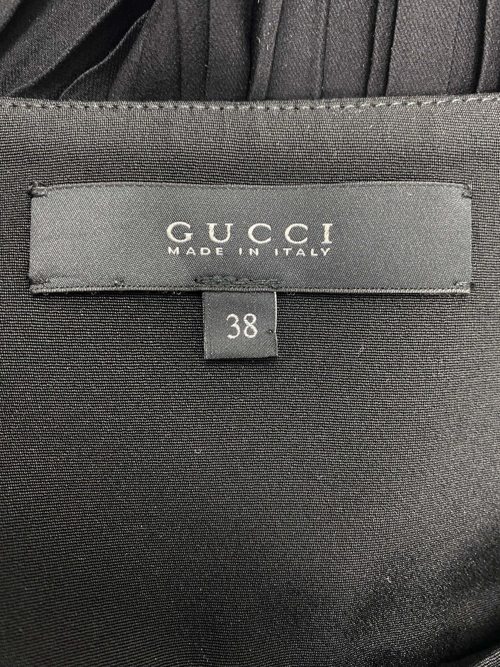 Gucci 2011 black pleated strap skirt — JAMES VELORIA