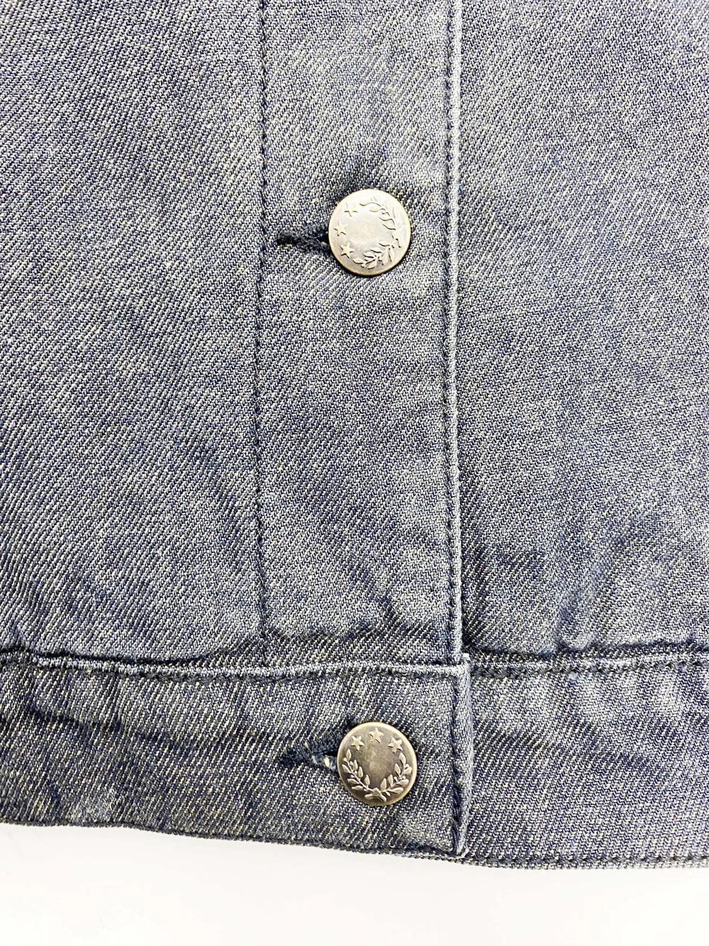 Alexander McQueen 90s fur collar jean jacket — JAMES VELORIA