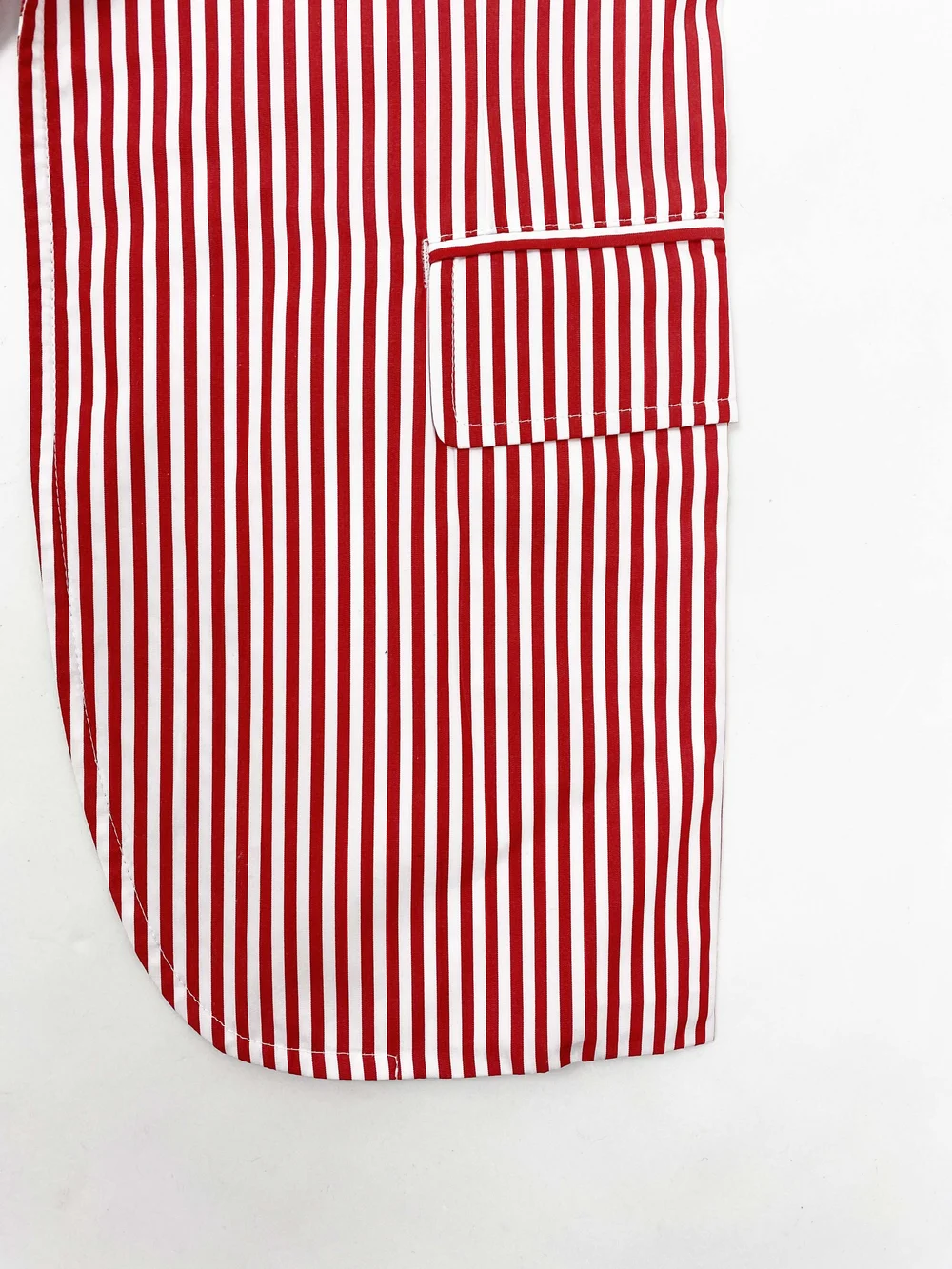 Comme des Garcons SHIRT red lapel scarf — JAMES VELORIA