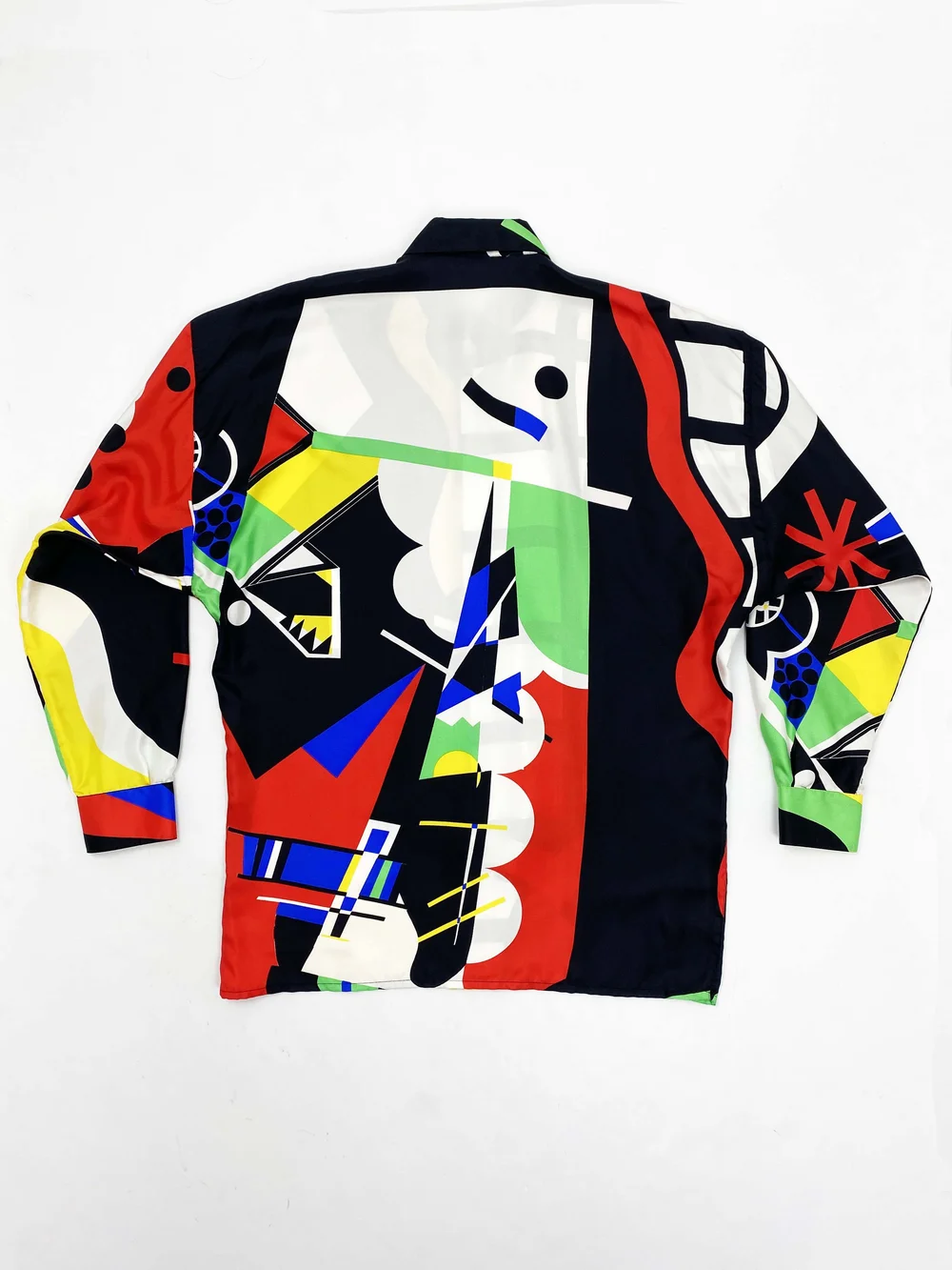 Gianni Versace 1992 abstract print silk shirt — JAMES VELORIA