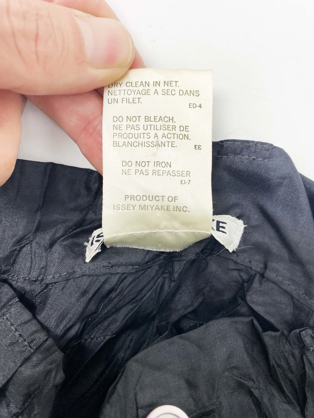 Issey Miyake 90s crinkle pleated pants — JAMES VELORIA