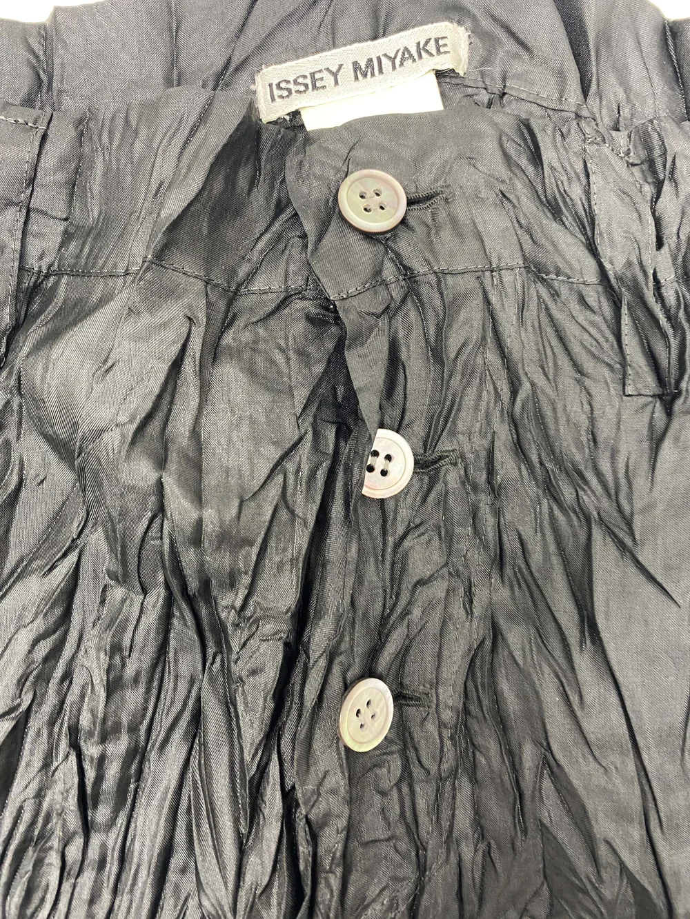 Issey Miyake 90s crinkle pleated pants — JAMES VELORIA