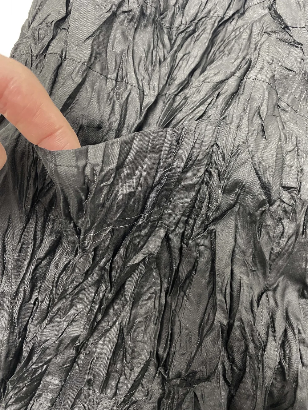 Issey Miyake 90s crinkle pleated pants — JAMES VELORIA