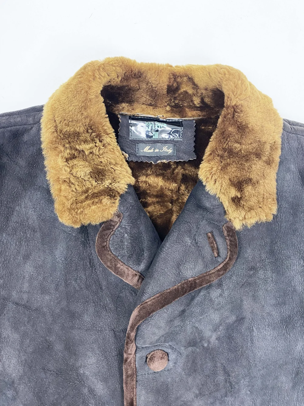 Jean Paul Gaultier 90s shearling coat — JAMES VELORIA