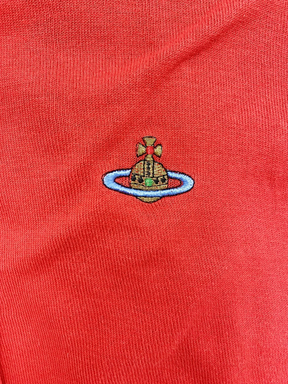 Vivienne Westwood 90s red cropped cardigan — JAMES VELORIA