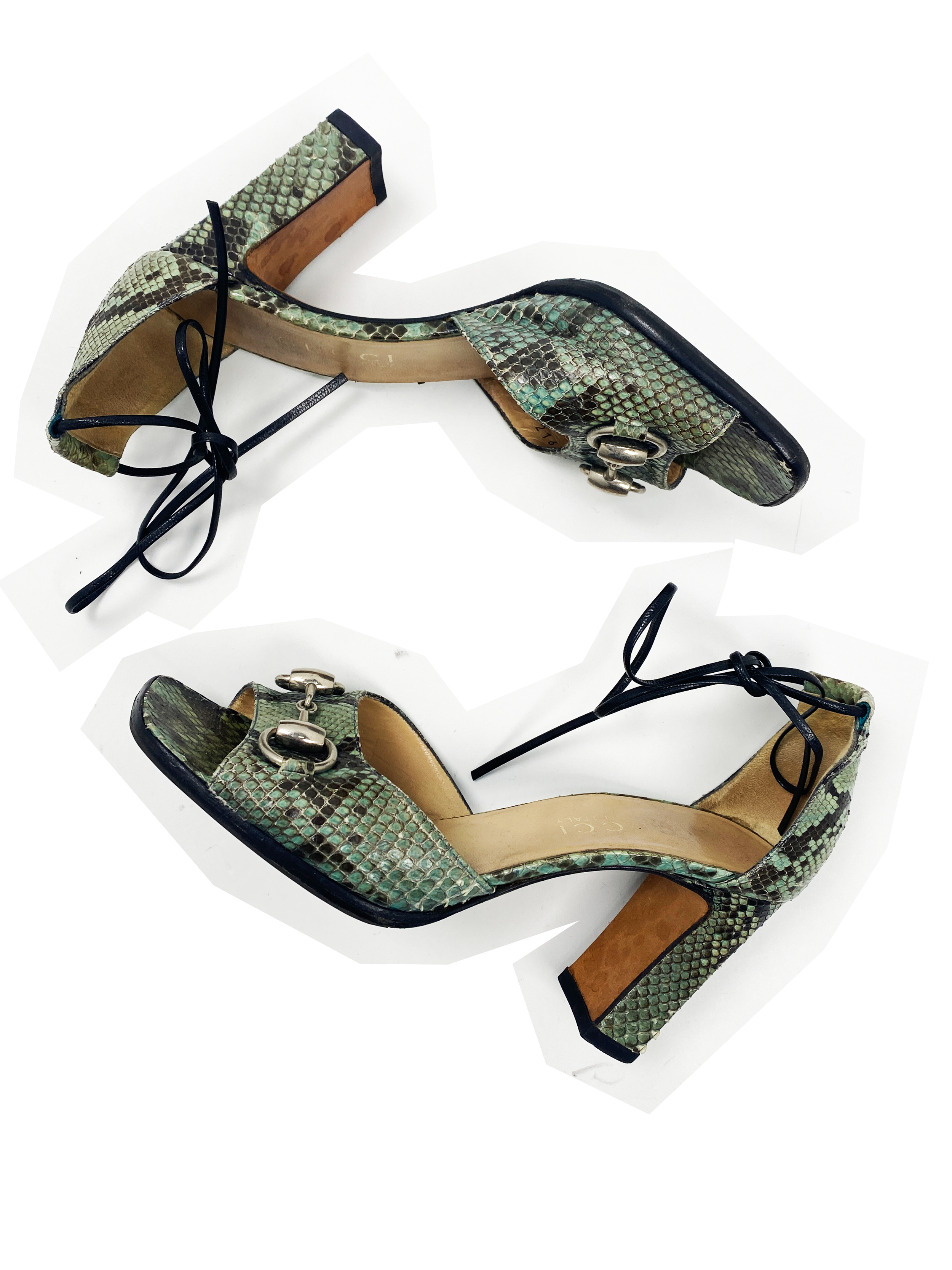 Women's Green Snake Pattern High Heels Stiletto Pointed Toe Shoes Slip On |  eBay