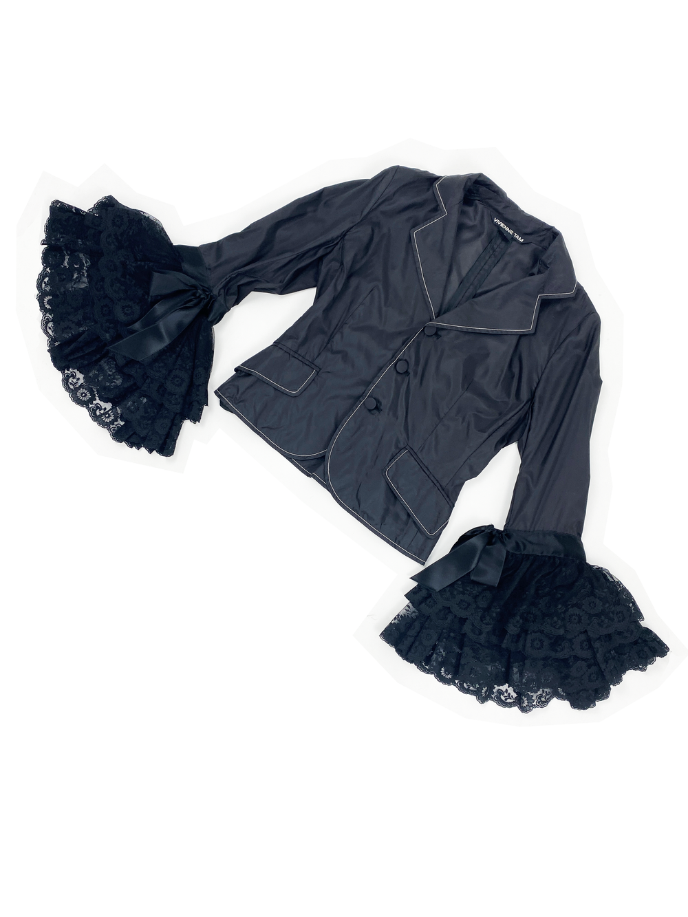 ジャケット・アウター VIVIENNE TAM archive military blouson vivienne-tam-ruffle-sleeve-