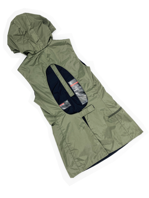 Prada Sport cutout back hooded vest — JAMES VELORIA