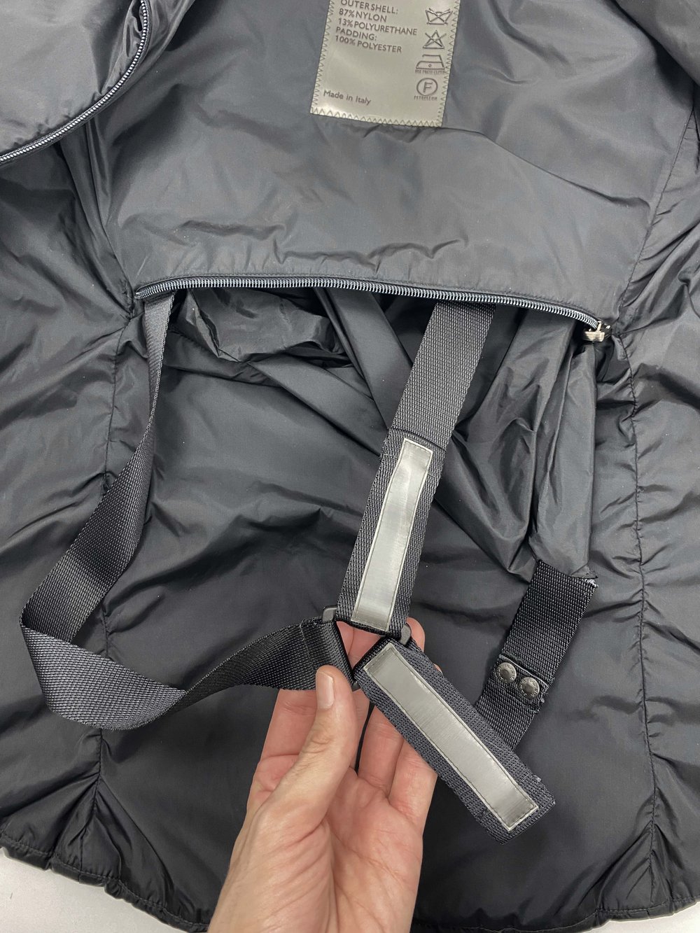Prada Sport convertible backpack zip jacket — JAMES VELORIA