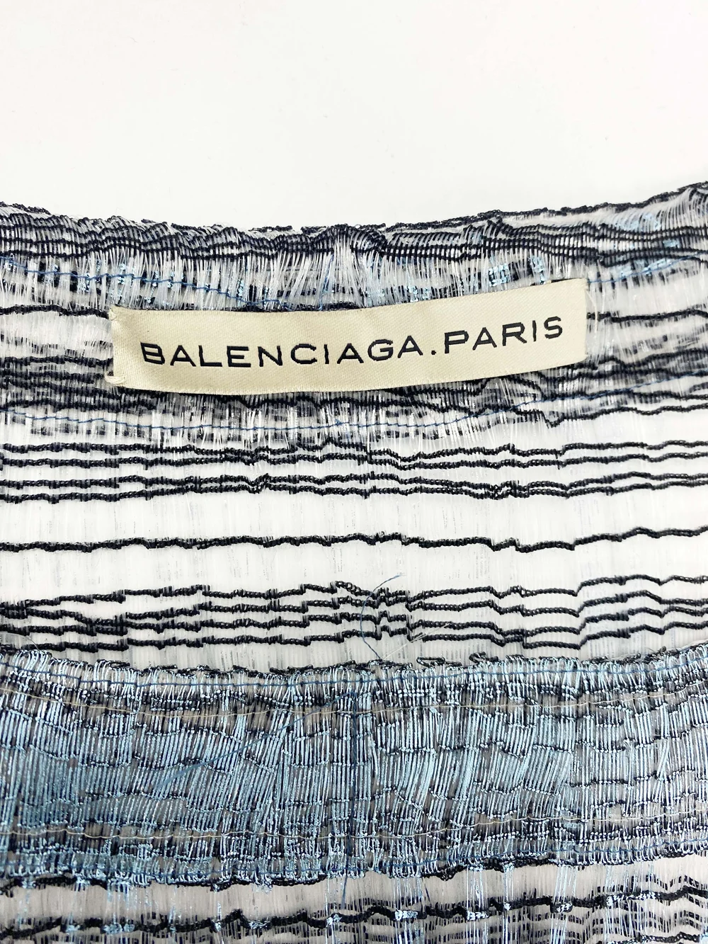 Balenciaga S/S 2009 clear fishing wire top — JAMES VELORIA