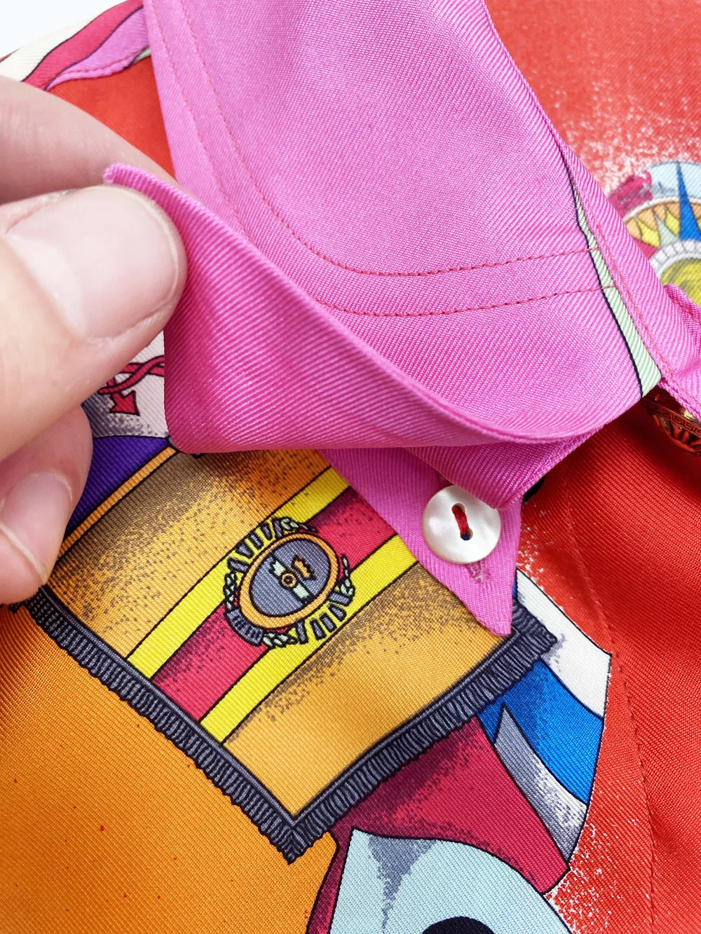 Versace Sport 90s silk ship print shirt — JAMES VELORIA