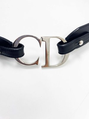 Christian Dior studded logo buckle belt — JAMES VELORIA