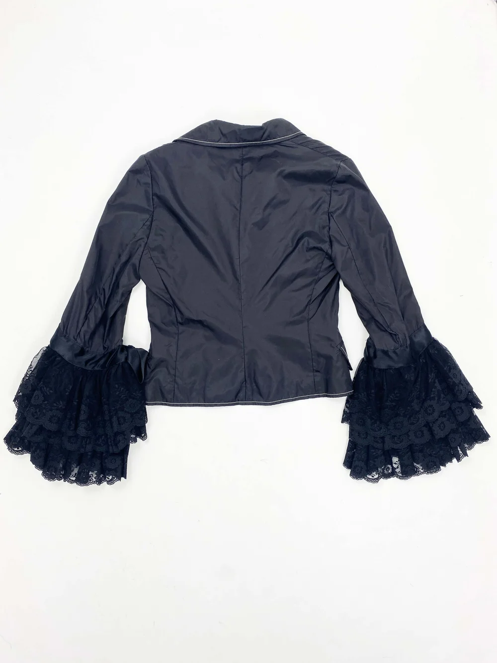 ジャケット・アウター VIVIENNE TAM archive military blouson Vivienne Tam nylon ruffle sleeve jacket — JAMES VELORIA