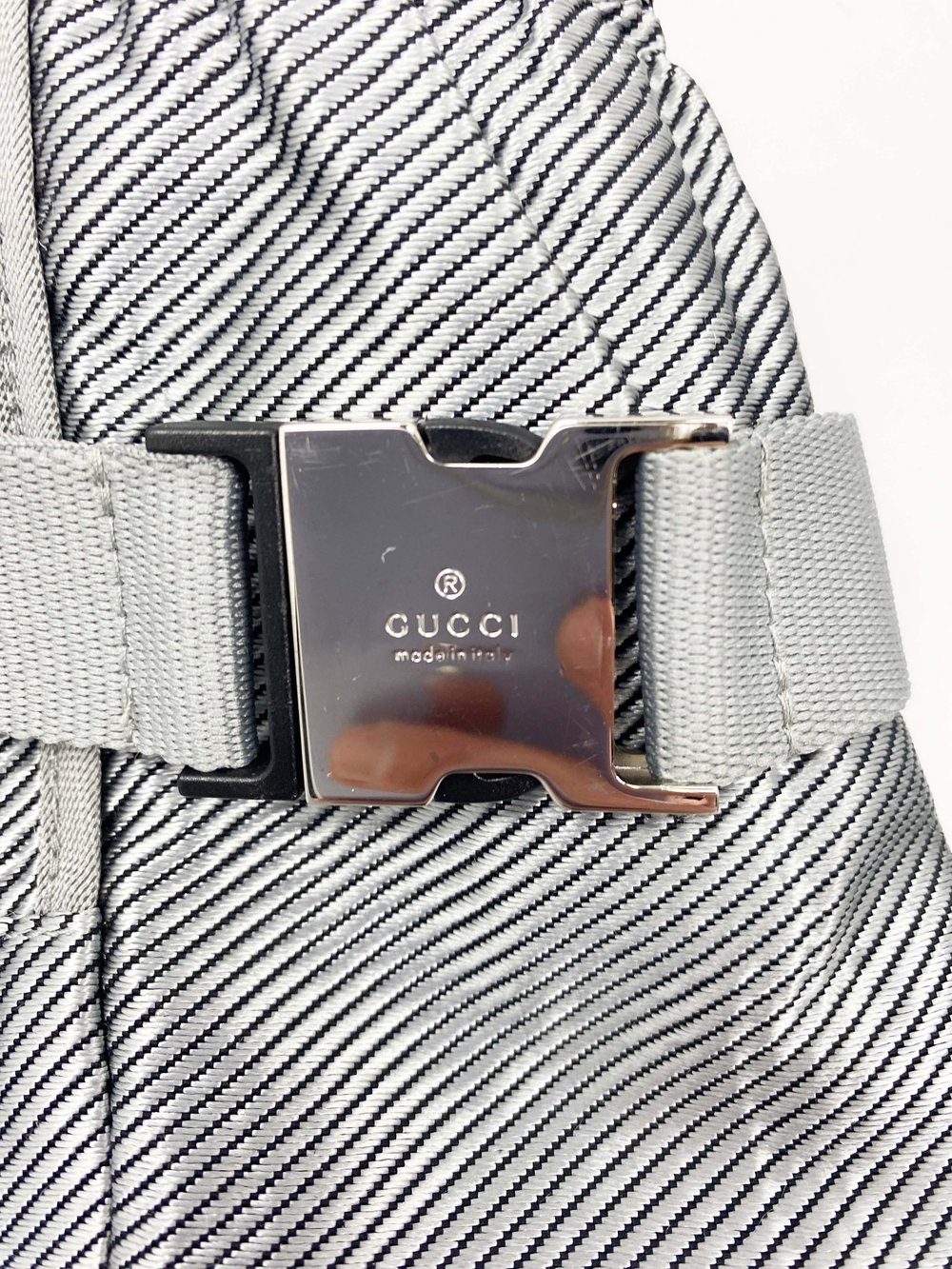 Gucci S/S 2010 silver bondage strap jacket — JAMES VELORIA
