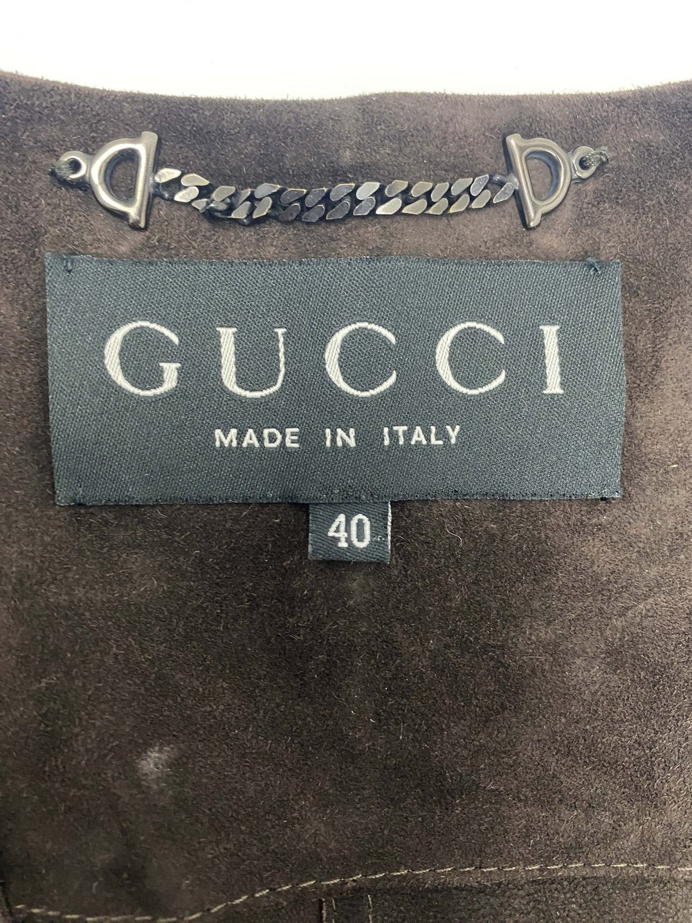 Gucci 1997 brown suede coat — JAMES VELORIA