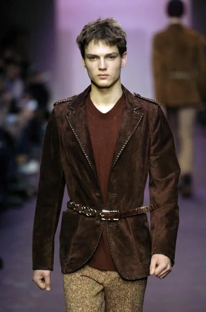 Miu Miu F/W 2005 brown suede blazer — JAMES VELORIA