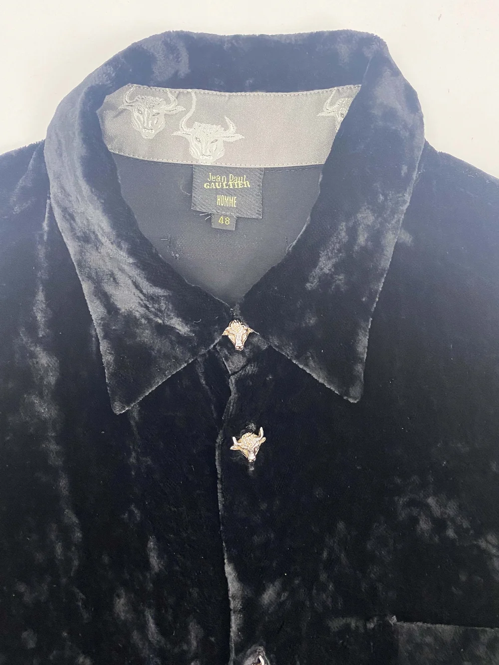JEAN PAUL GAULTIER velvet shirt | NOIR ONLINE｜シャツ