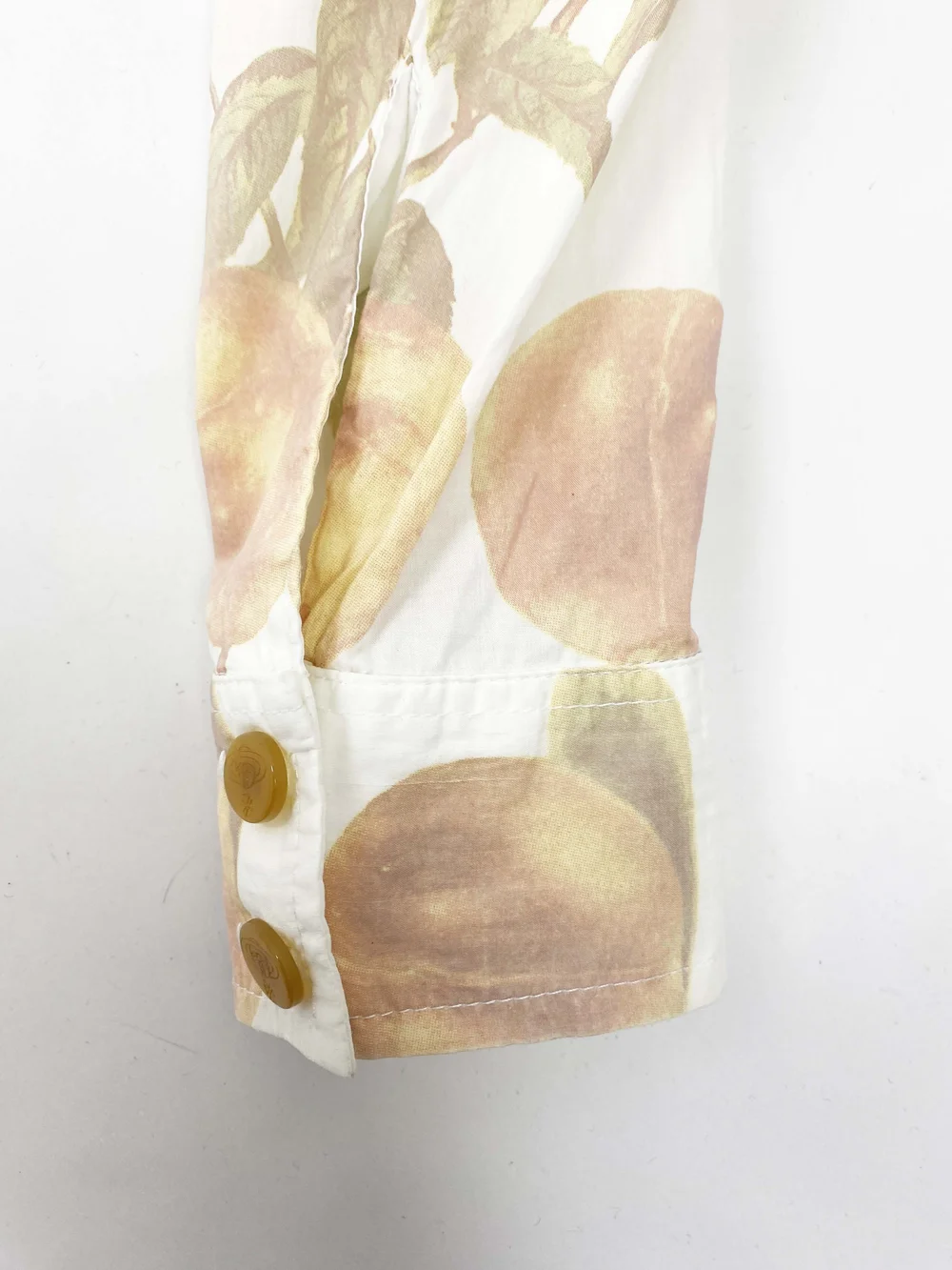 Vivienne Westwood S/S 1997 fruit print twisted shirt — JAMES VELORIA