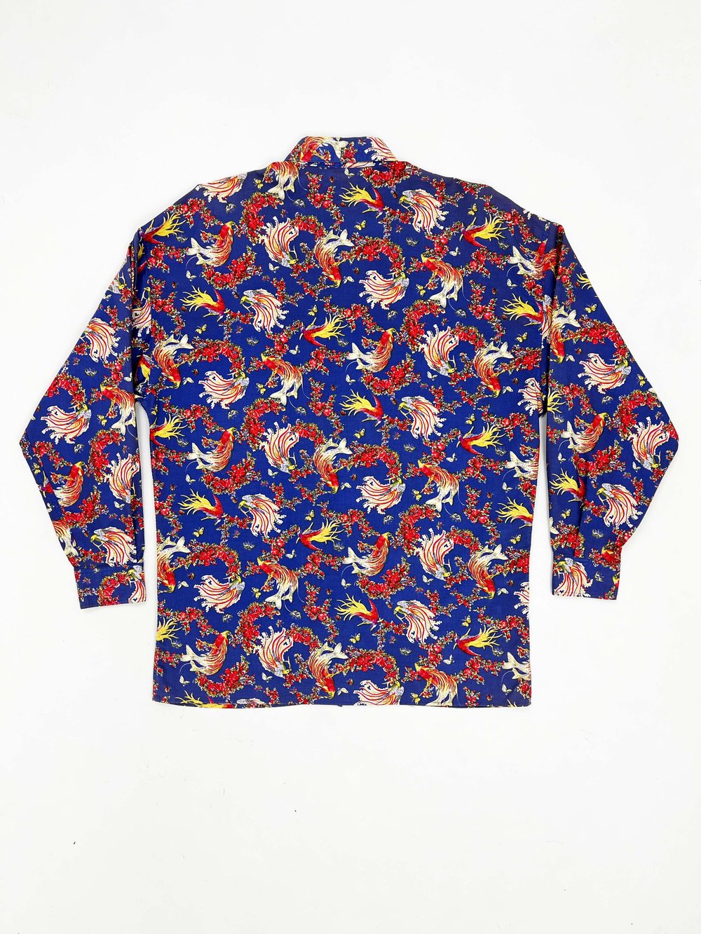 Gianni Versace Versus 90s bird of paradise print shirt — JAMES VELORIA