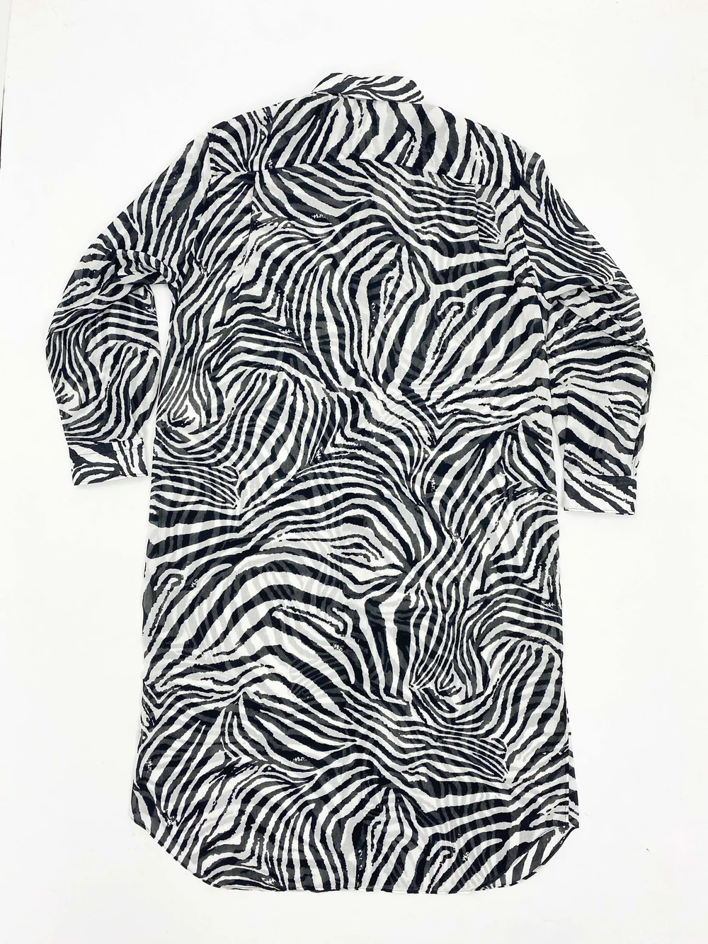 Junya Watanabe F/W 2020 zebra print shirt dress — JAMES VELORIA