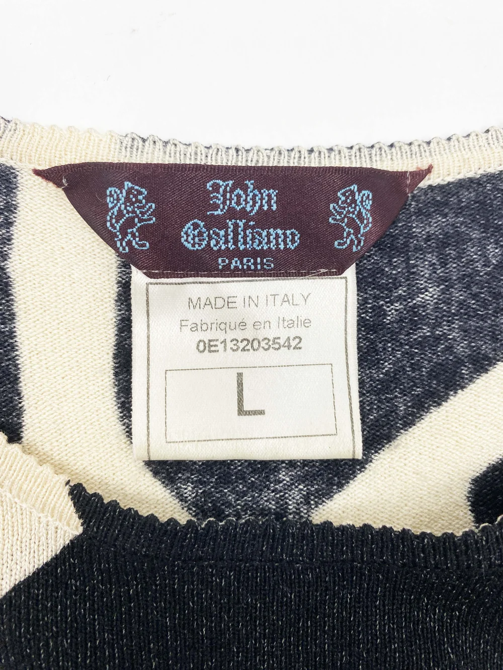 John Galliano S/S 2000 animal print silk knit top — JAMES VELORIA