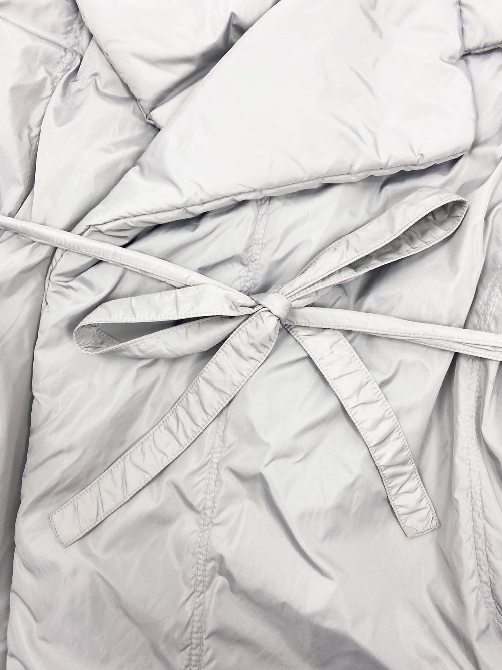 Norma Kamali OMO 90s gray sleeping bag coat — JAMES VELORIA