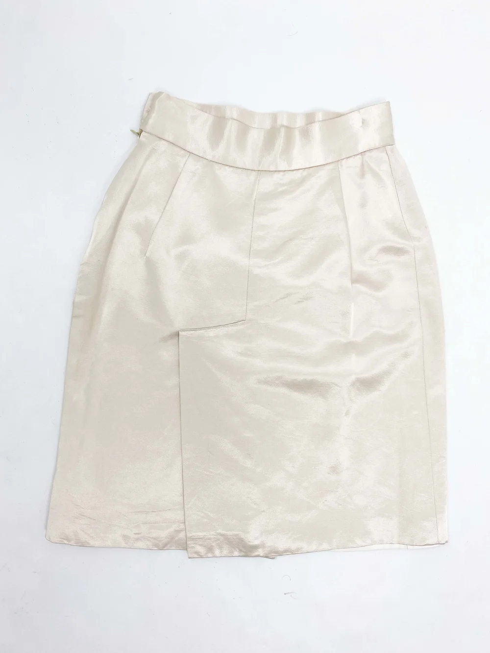 Vivienne Westwood 90s ivory satin skirt suit — JAMES VELORIA