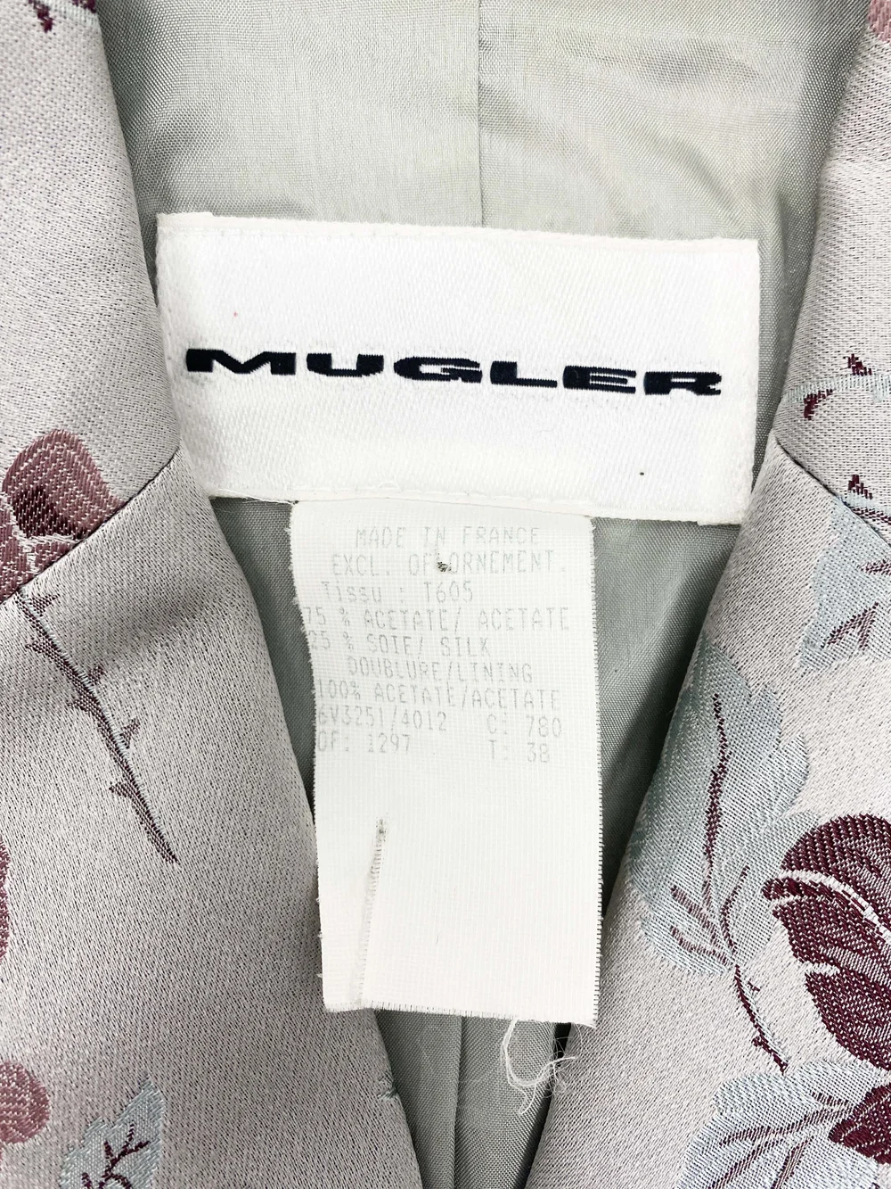 Thierry Mugler 90s brocade skirt suit — JAMES VELORIA
