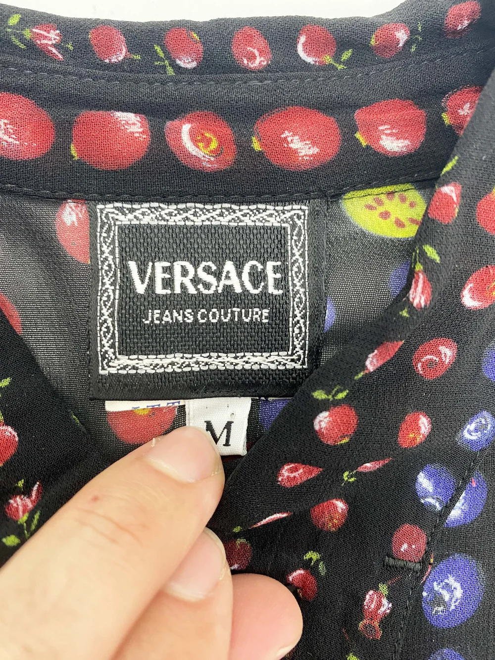 Versace Jeans Couture 90s fruit print shirt — JAMES VELORIA