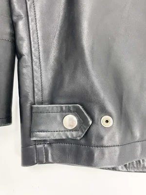 Comme des Garcons Homme F/W 1992 black leather jacket — JAMES VELORIA