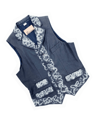 John Galliano F/W 2008 felted applique vest — JAMES VELORIA