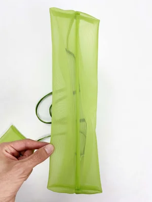 Miu Miu 90s neon green mesh tote bag — JAMES VELORIA