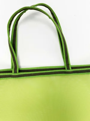 Miu Miu 90s neon green mesh tote bag — JAMES VELORIA