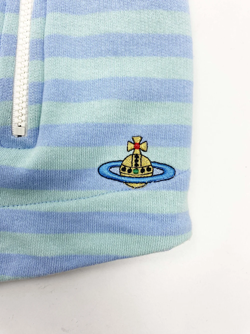 Vivienne Westwood 90s zip flap striped shorts — JAMES VELORIA