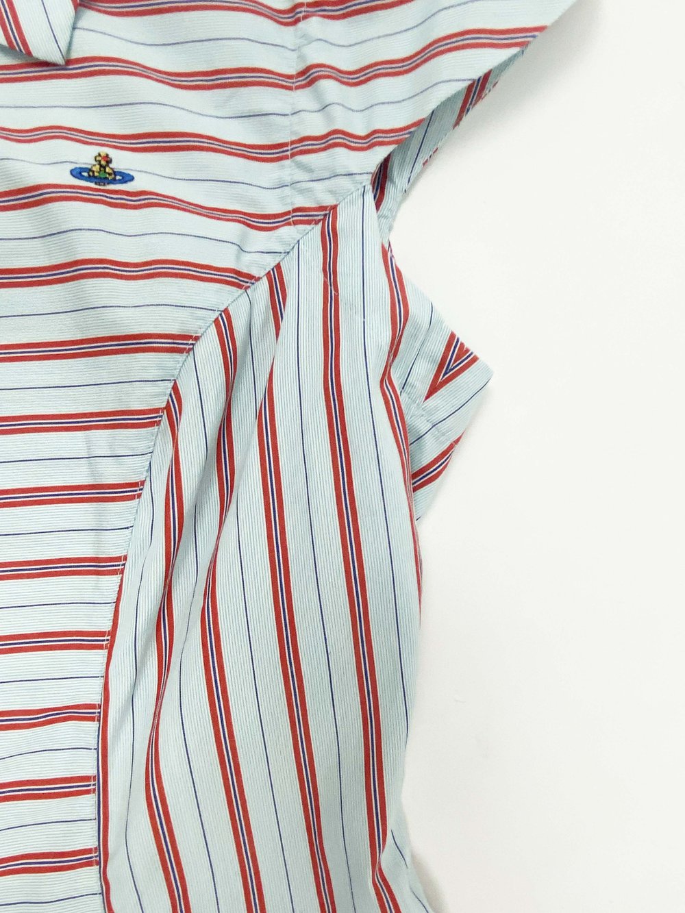 Vivienne Westwood S/S 1996 striped patchwork shirt — JAMES VELORIA