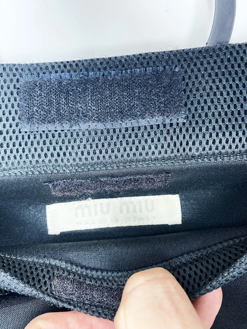 Miu Miu 90s black neoprene bag — JAMES VELORIA