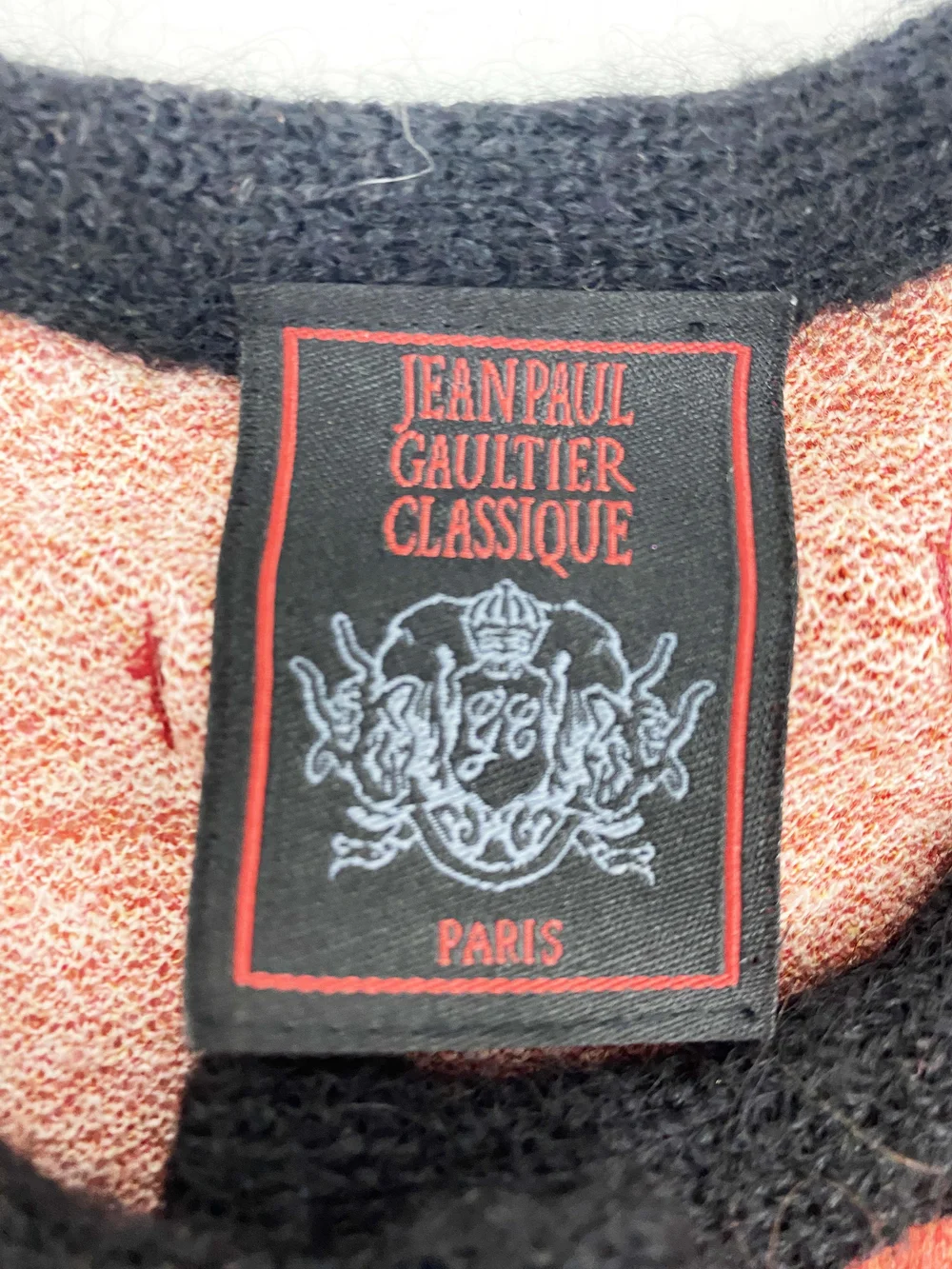 Jean Paul Gaultier 90s printed sweater — JAMES VELORIA