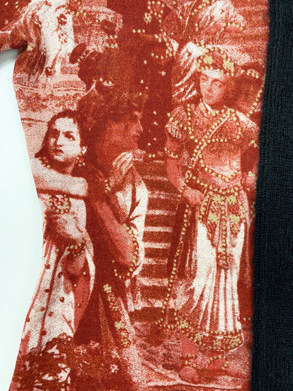 Jean Paul Gaultier 90s printed sweater — JAMES VELORIA