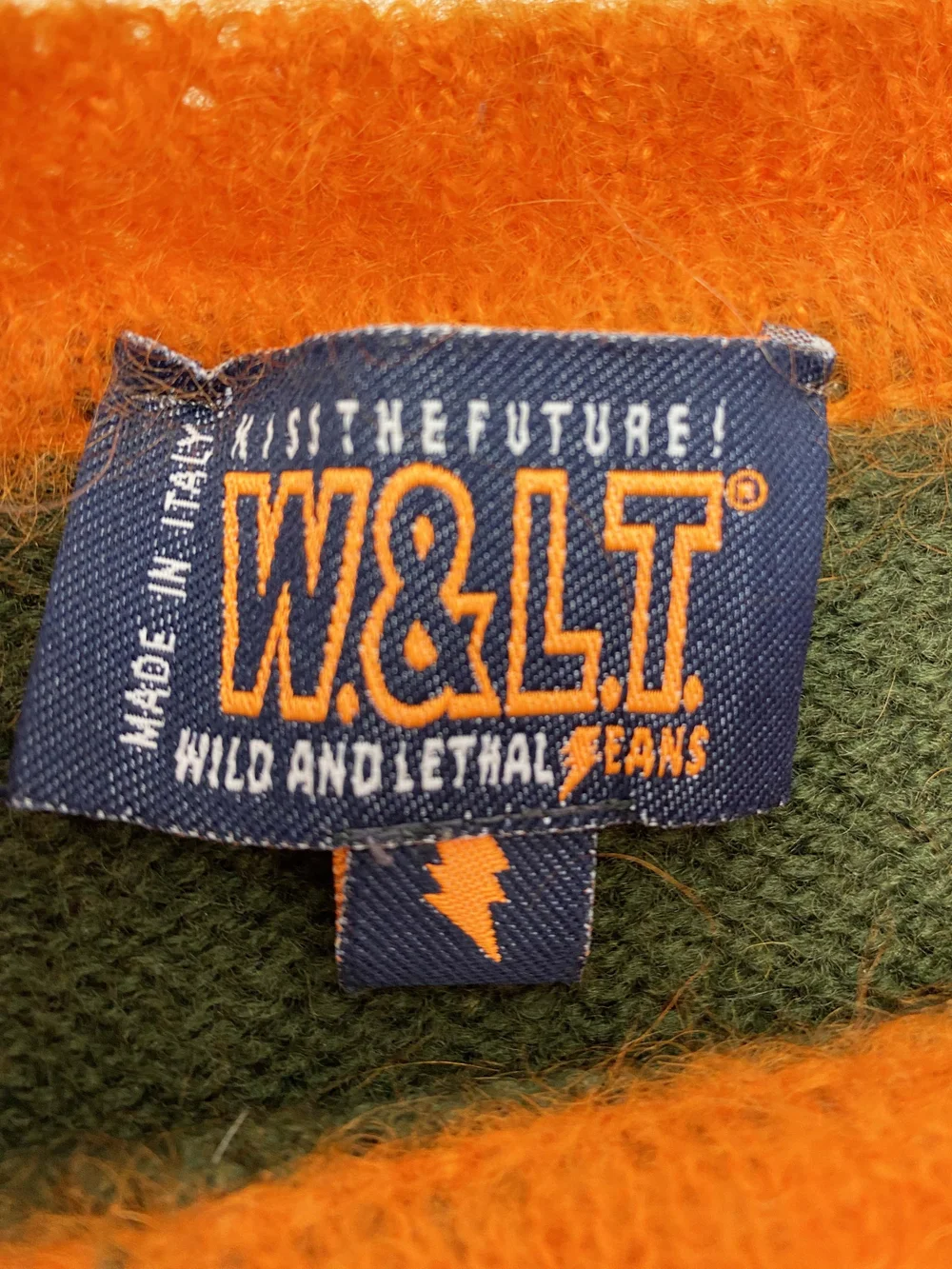 Wild & Lethal Trash 90s lightning bolt sweater — JAMES VELORIA