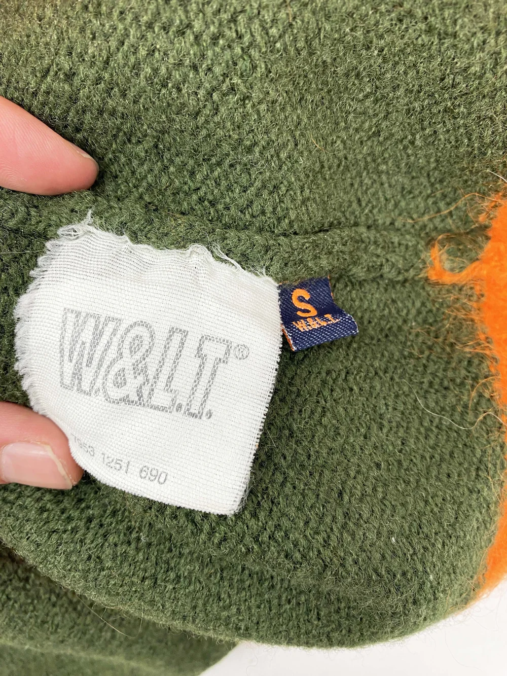 90s W< Wild&Lethal Trash 希少 オレンジ ニット w< walter van