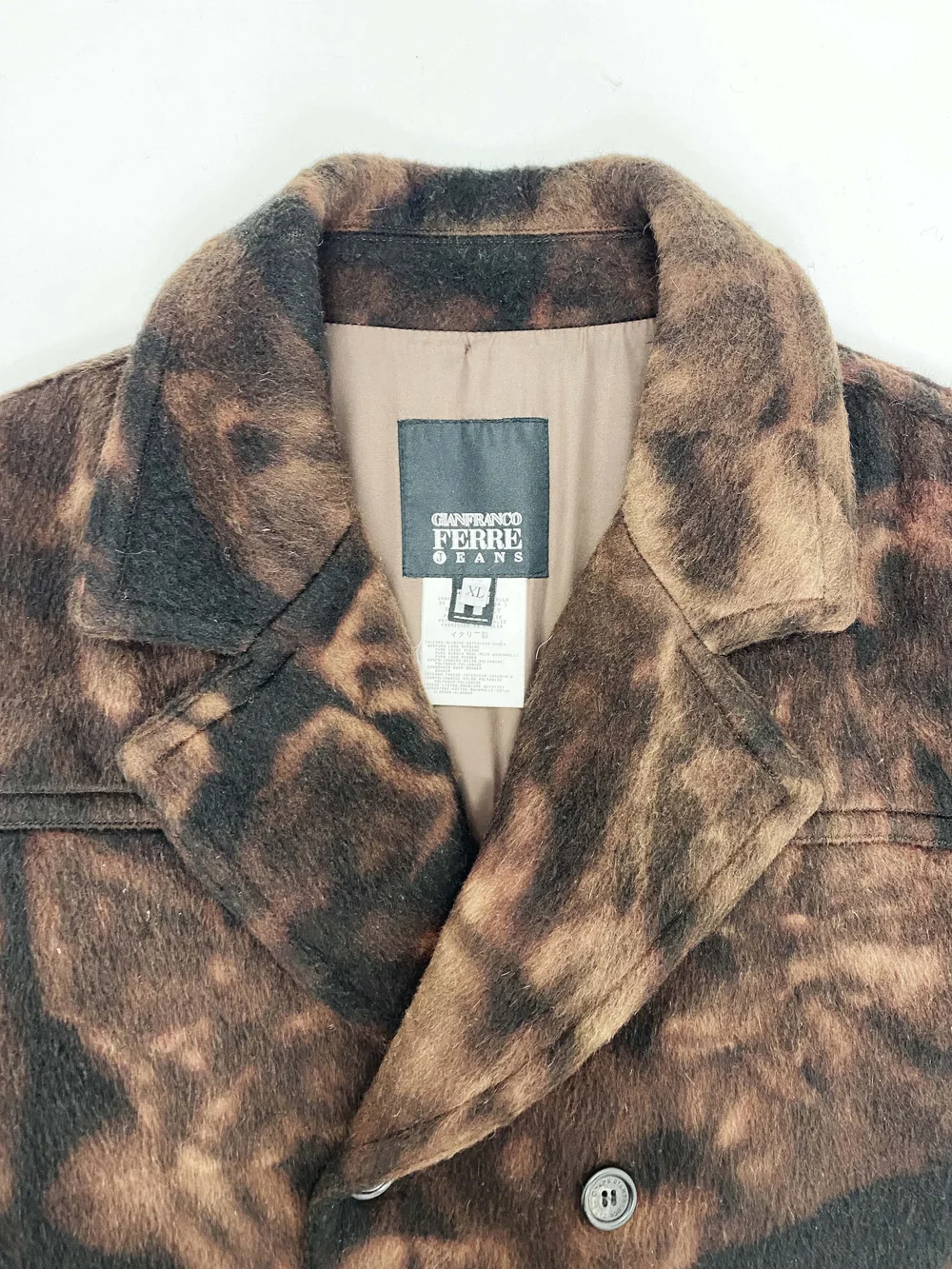 GIANFRANCO FERRE FORMA ダブルコート Gianfranco Ferre tie dye mohair coat — JAMES VELORIA